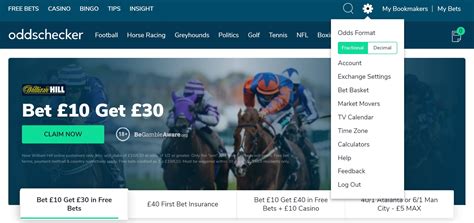 oddschecker account